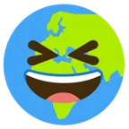 sorriso a bocca aperta con occhi chiusi + Europa e Africa