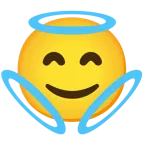 smiling face with halo + smiling face with halo