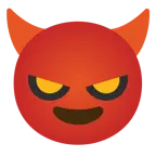 smiling face with horns + smiling face with horns