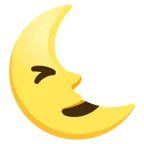winking face + last quarter moon face