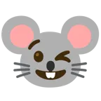 winking face + mouse face