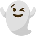 winking face + ghost