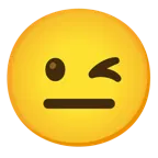 winking face + neutral face