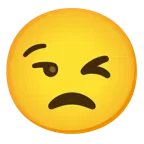 winking face + unamused face