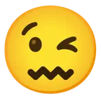 winking face + confounded face