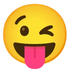 winking face + face with tongue