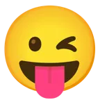 winking face + squinting face with tongue