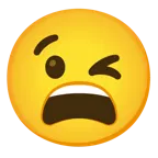winking face + weary face