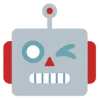 winking face + robot