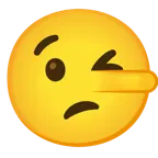 winking face + lying face