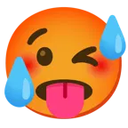 winking face + hot face