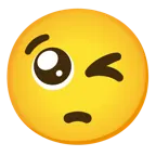 winking face + pleading face