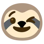 winking face + sloth