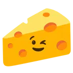 winking face + cheese wedge