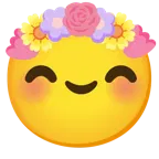 smiling face with smiling eyes + tulip