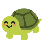 smiling face with smiling eyes + turtle