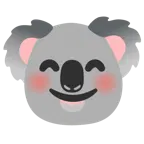 smiling face with smiling eyes + koala