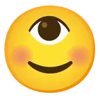 smiling face with smiling eyes + eye