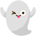 smiling face with smiling eyes + ghost