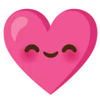 smiling face with smiling eyes + heart with ribbon