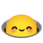 smiling face with smiling eyes + hole