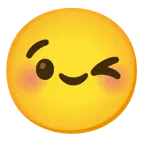 smiling face with smiling eyes + winking face