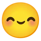 smiling face with smiling eyes + smiling face with smiling eyes