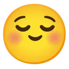 smiling face with smiling eyes + relieved face