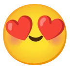 smiling face with smiling eyes + smiling face with heart-eyes