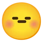 smiling face with smiling eyes + expressionless face