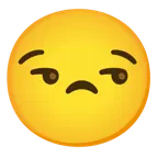 smiling face with smiling eyes + unamused face