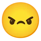 smiling face with smiling eyes + angry face