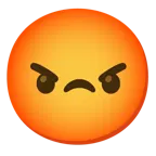 smiling face with smiling eyes + enraged face