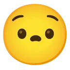 smiling face with smiling eyes + anguished face