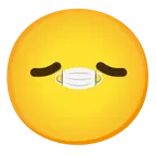 smiling face with smiling eyes + face with medical mask