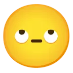 smiling face with smiling eyes + face with rolling eyes