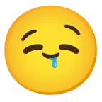 smiling face with smiling eyes + drooling face