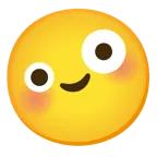 smiling face with smiling eyes + zany face