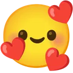 smiling face with smiling eyes + smiling face with hearts