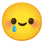 smiling face with smiling eyes + smiling face with tear