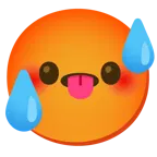 smiling face with smiling eyes + hot face