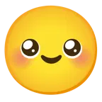 smiling face with smiling eyes + pleading face
