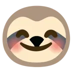 smiling face with smiling eyes + sloth