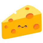 smiling face with smiling eyes + cheese wedge
