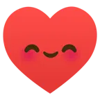smiling face with smiling eyes + heart suit