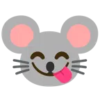 face savoring food + mouse face