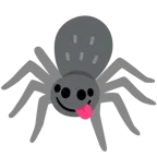 face savoring food + spider