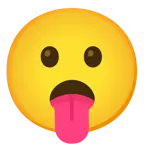 face savoring food + face with open mouth