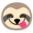 face savoring food + sloth
