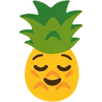 relieved face + pineapple